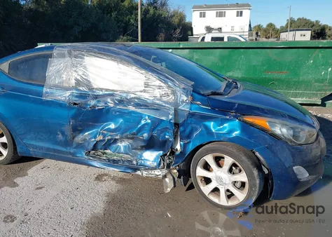 2013 Hyundai Elantra Limited from USA, damaged, VIN KMHDH4AE1DU944749